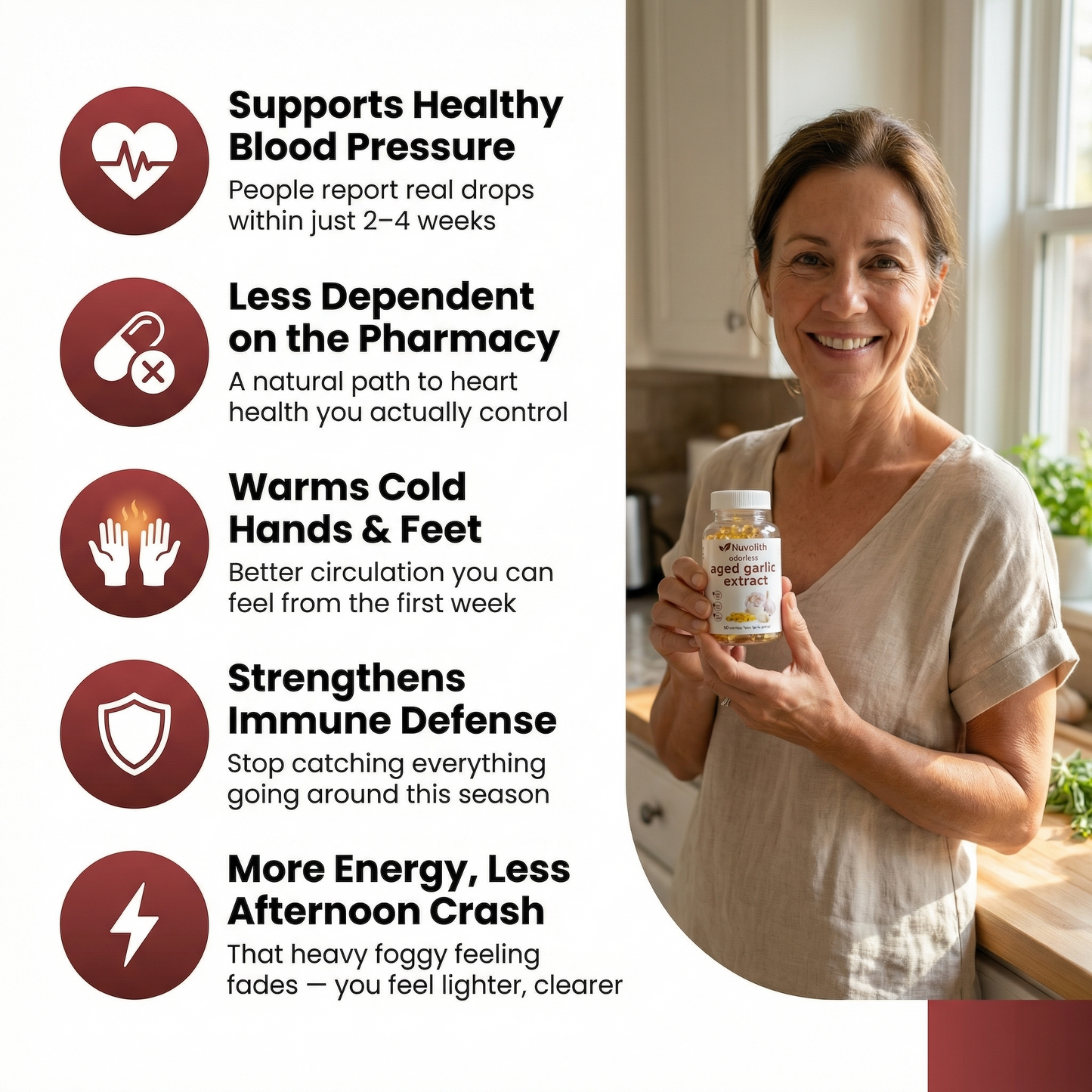 Aged Garlic Extract - 7500mg Odorless Softgels